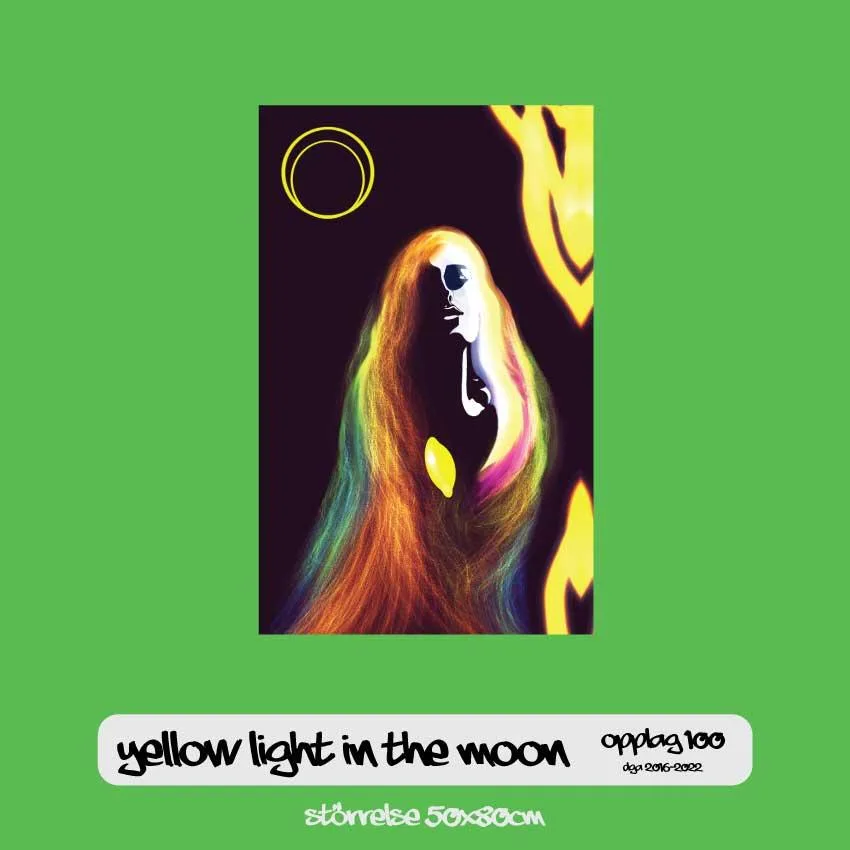 Yellow Light in the Moon 50x80cm